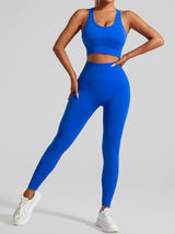 Women’s Seamless Gym Set – High Waist Booty Lift Leggings & Sports Bra