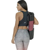 Portable Yoga Mat Bag – Breathable Mesh Carrier with Strap