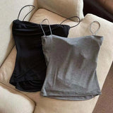 Women’s Crop Tank Top with Built-In Bra – Sleeveless Summer Camisole