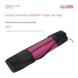 Portable Yoga Mat Bag – Breathable Mesh Carrier with Strap