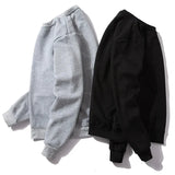 Basic Crewneck Sweatshirts for Men Women Spring Fall Warm Comfy Fleece Lined Pullover Tops Athletic Casual Loose Fit Sweaters