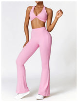High-Waist Flare Yoga Pants – Supportive Fit for Training & Everyday Wear