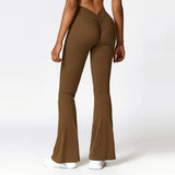High-Waist Flare Yoga Pants – Supportive Fit for Training & Everyday Wear