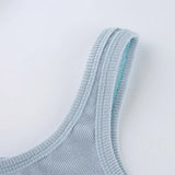 Ruched Sleeveless Tank Tops Tees Women Solid Casual Fashion Crop Top Ladies High Street Tie Up Croptop Summer Fitness