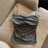 Women’s Crop Tank Top with Built-In Bra – Sleeveless Summer Camisole