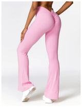 High-Waist Flare Yoga Pants – Supportive Fit for Training & Everyday Wear