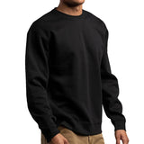 Basic Crewneck Sweatshirts for Men Women Spring Fall Warm Comfy Fleece Lined Pullover Tops Athletic Casual Loose Fit Sweaters
