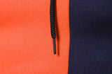 2026 Men's Fleece Hoodies Fashion Patchwork Big Pocket Casual Hooded Tops Men Hip Hop Sweatshirts Classic Color Block Pullovers