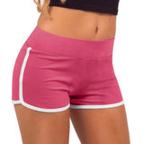 Women’s Mid Waist Slim Fit Shorts – High Stretch Running & Fitness Shorts