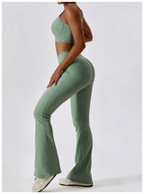 Women’s High-Waist Flared Leggings – Sculpt & Flow Performance Fit