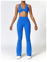 High-Waist Flare Yoga Pants – Supportive Fit for Training & Everyday Wear