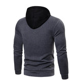 2026 Men's Fleece Hoodies Fashion Patchwork Big Pocket Casual Hooded Tops Men Hip Hop Sweatshirts Classic Color Block Pullovers