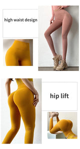 Women’s Seamless Push-Up Leggings – High Waist Yoga Pants