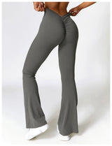 High-Waist Flare Yoga Pants – Supportive Fit for Training & Everyday Wear