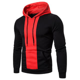 2026 Men's Fleece Hoodies Fashion Patchwork Big Pocket Casual Hooded Tops Men Hip Hop Sweatshirts Classic Color Block Pullovers