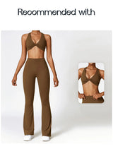 High-Waist Flare Yoga Pants – Supportive Fit for Training & Everyday Wear