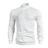 Men's vintage slim fit high collar knit sweater by Athletic Sanctuary, winter pullover with a cozy, stylish design.