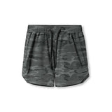 Men’s quick-dry performance shorts by Athletic Sanctuary, designed for training and everyday wear, shown in navy blue with elastic waistband.