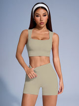 Stylish women’s workout set for training and athleisure wear