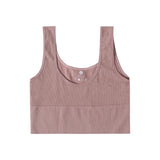 Women’s Seamless Ribbed Bra Crop Top – Wireless Sports Camisole