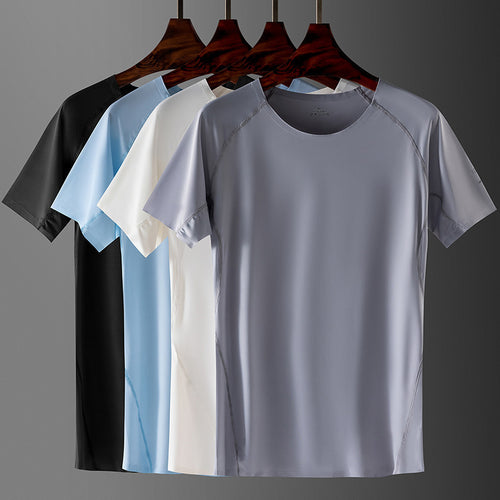 Men's athletic training T-shirt by Athletic Sanctuary, lightweight, breathable, quick-drying for summer outdoor running and sports.