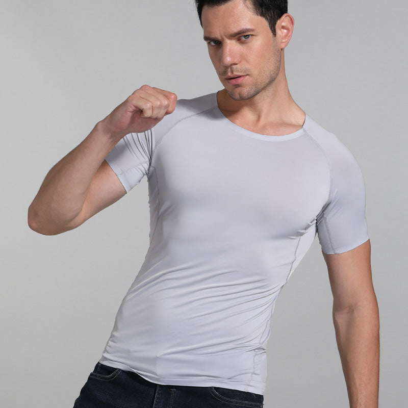 Men's breathable quick-drying sports T-shirt from Athletic Sanctuary, ideal for summer training, running, and outdoor fitness activities.