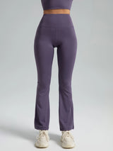 High-Waist Flared Yoga Pants – Supportive Fit for Workouts & Everyday Wear
