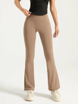High-Waist Flared Yoga Pants – Supportive Fit for Workouts & Everyday Wear