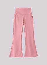 Girls’ High-Waist Flared Leggings – Stretch Comfort for Everyday Movement