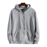Men’s Zip-Up Hoodie – Casual Loose Fit Sweatshirt