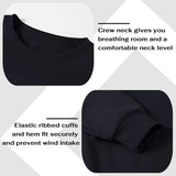 Basic Crewneck Sweatshirts for Men Women Spring Fall Warm Comfy Fleece Lined Pullover Tops Athletic Casual Loose Fit Sweaters