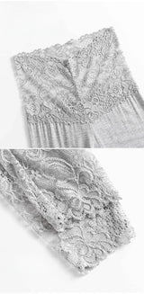 Women’s Lace Trim High Waist Leggings – Slim Fit Shaping Tights