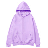 Women’s Oversized Zip-Up Hoodie – Relaxed Fit Streetwear Jacket