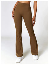 High-Waist Flare Yoga Pants – Supportive Fit for Training & Everyday Wear