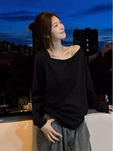Women’s Long Sleeve Oversized Top – Soft Everyday Wear