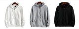 Men’s Zip-Up Hoodie – Casual Loose Fit Sweatshirt
