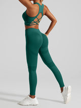 Women’s Seamless Gym Set – High Waist Booty Lift Leggings & Sports Bra