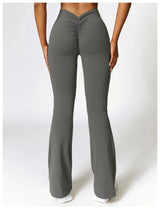 High-Waist Flare Yoga Pants – Supportive Fit for Training & Everyday Wear