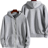 Men’s Zip-Up Hoodie – Casual Loose Fit Sweatshirt