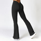 High-Waist Flare Yoga Pants – Supportive Fit for Training & Everyday Wear