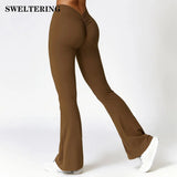 High-Waist Flare Yoga Pants – Supportive Fit for Training & Everyday Wear