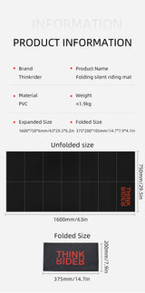 ThinkRider Training Mat – Indoor Bike Trainer Floor Mat