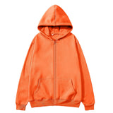 Women’s Oversized Zip-Up Hoodie – Relaxed Fit Streetwear Jacket