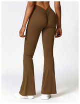 High-Waist Flare Yoga Pants – Supportive Fit for Training & Everyday Wear
