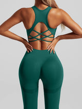 Women’s Seamless Gym Set – High Waist Booty Lift Leggings & Sports Bra
