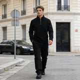 Men’s Fleece Hoodie – Thick Warm Quarter Zip Pullover Sweatshirt