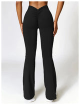 High-Waist Flare Yoga Pants – Supportive Fit for Training & Everyday Wear