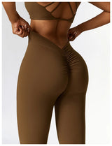High-Waist Flare Yoga Pants – Supportive Fit for Training & Everyday Wear