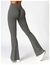 High-Waist Flare Yoga Pants – Supportive Fit for Training & Everyday Wear