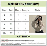 Women’s Cropped Zip-Up Hoodie – Casual Y2K Sweatshirt